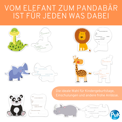 Einladungskarten "Safari"