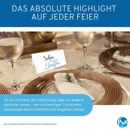 Tischkarten weiß | Design 04