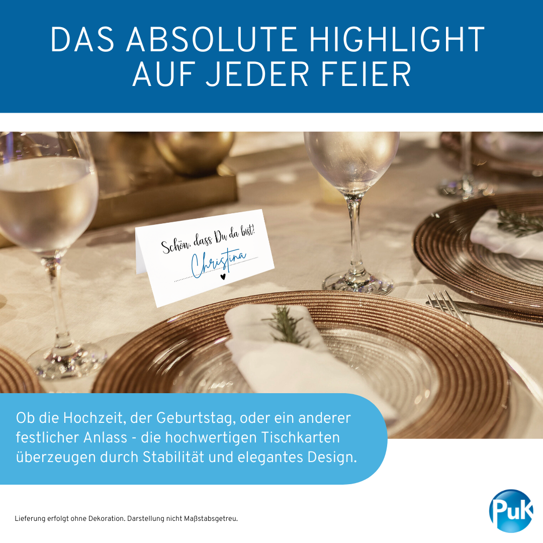 Tischkarten weiß | Design 02