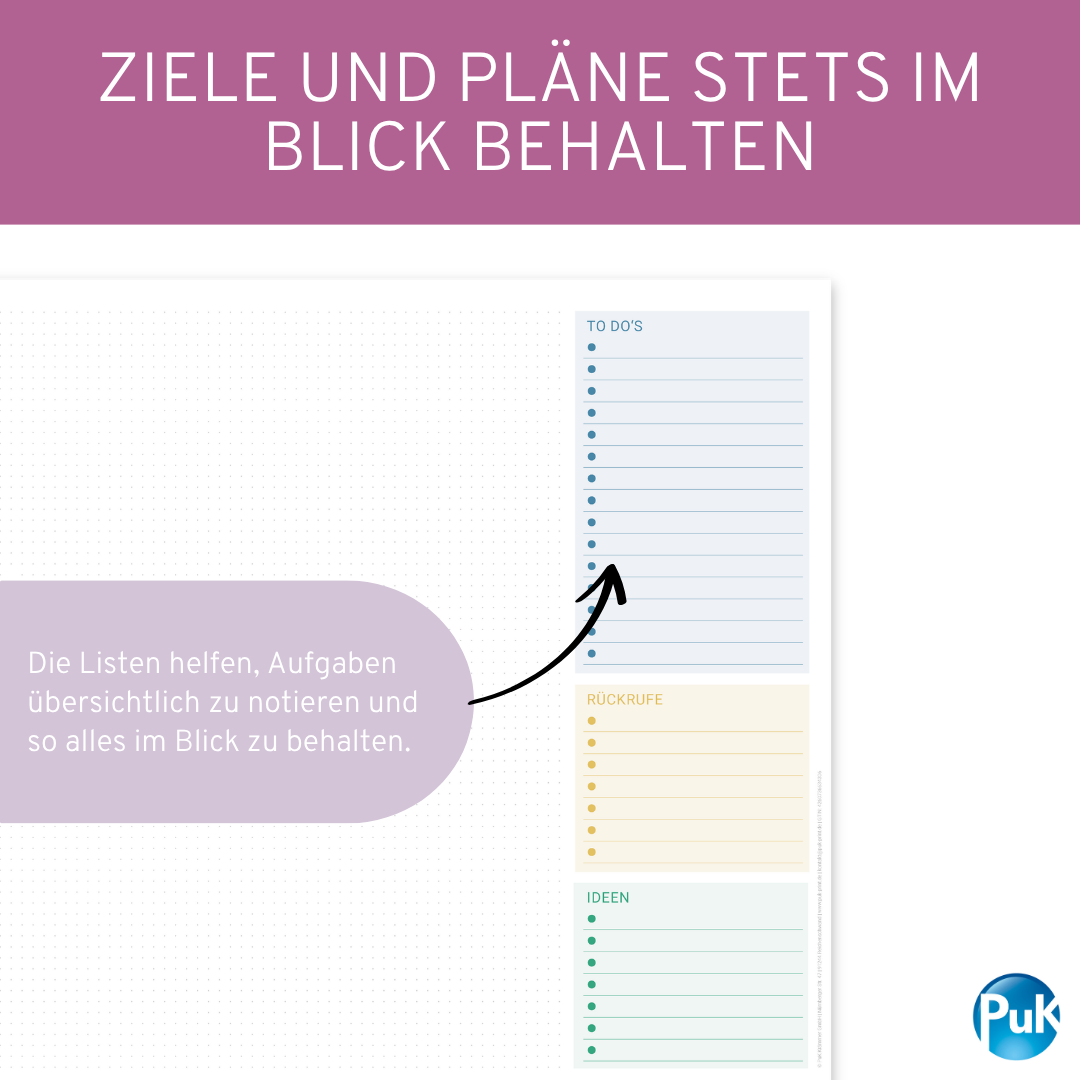 Schreibtischunterlage 2027 Bunt