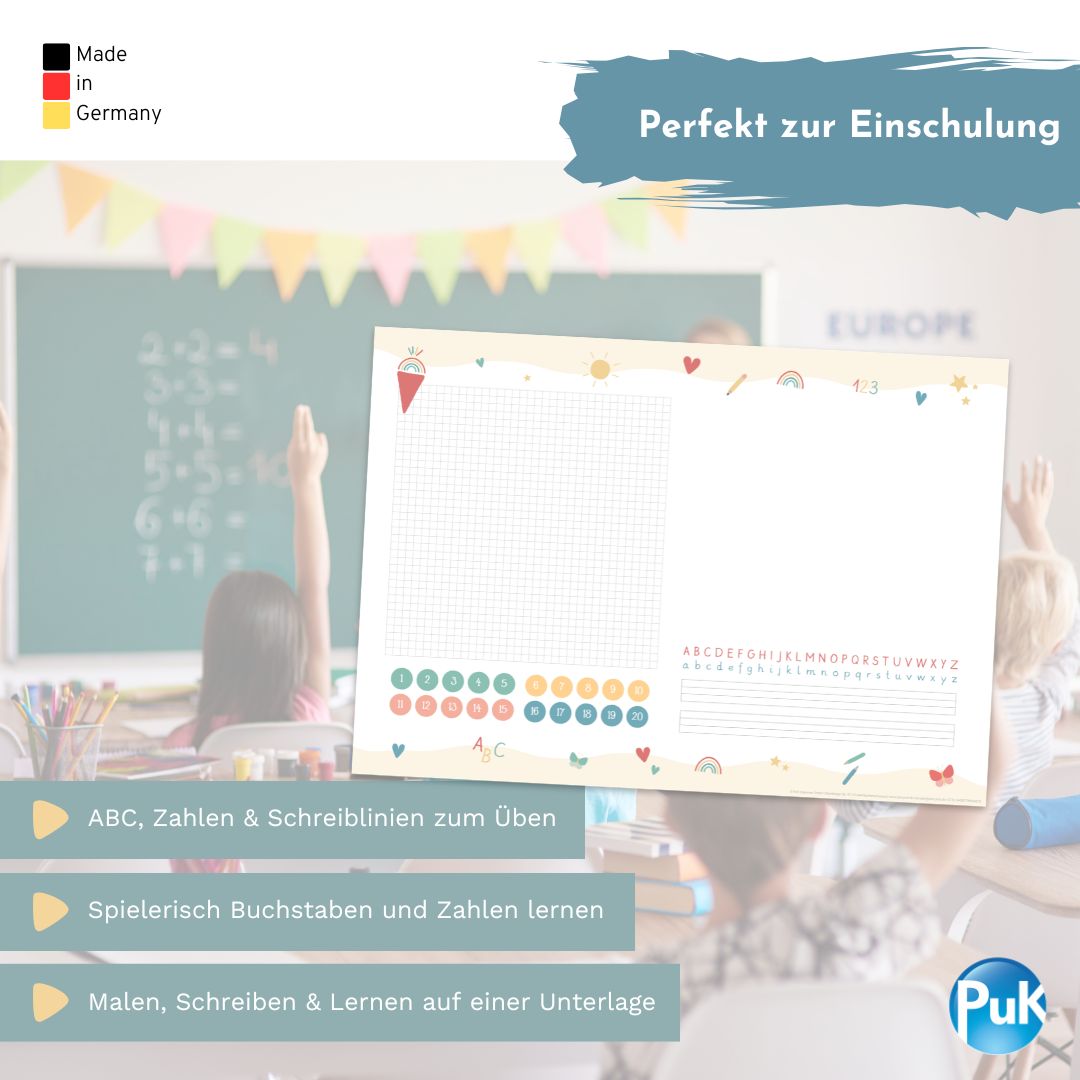 Schulkind Schreibtischunterlage | ABC-Design