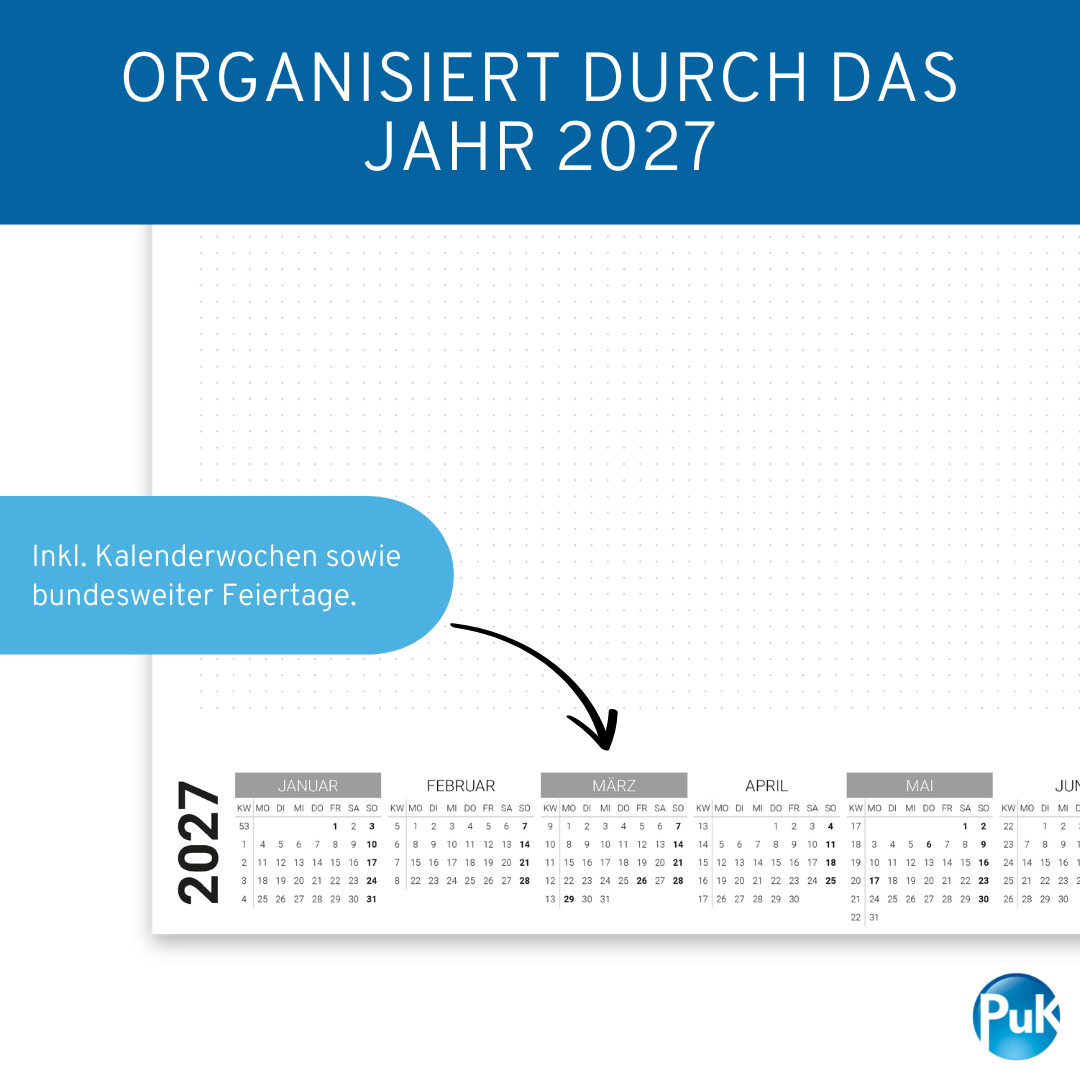 Schreibtischunterlage 2027