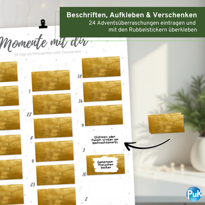 Adventskalender "Momente mit dir"