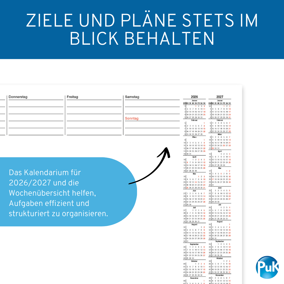 Schreibtischunterlage 2026/2027