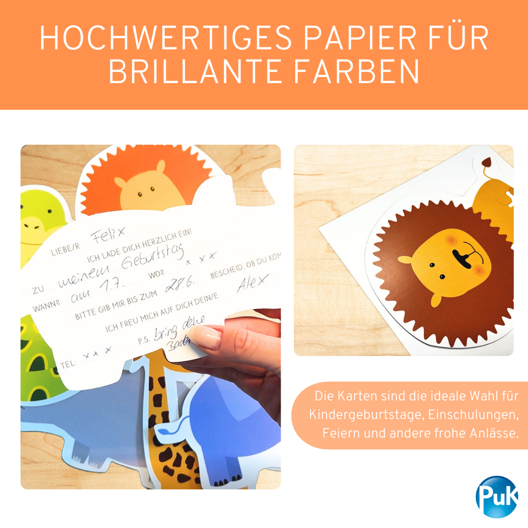 Einladungskarten "Safari"