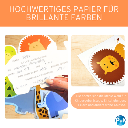 Einladungskarten "Safari"