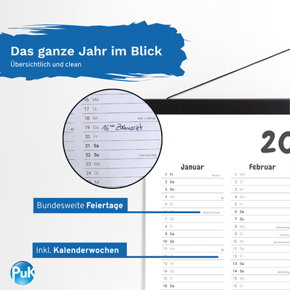 Wandkalender 2027 länglich