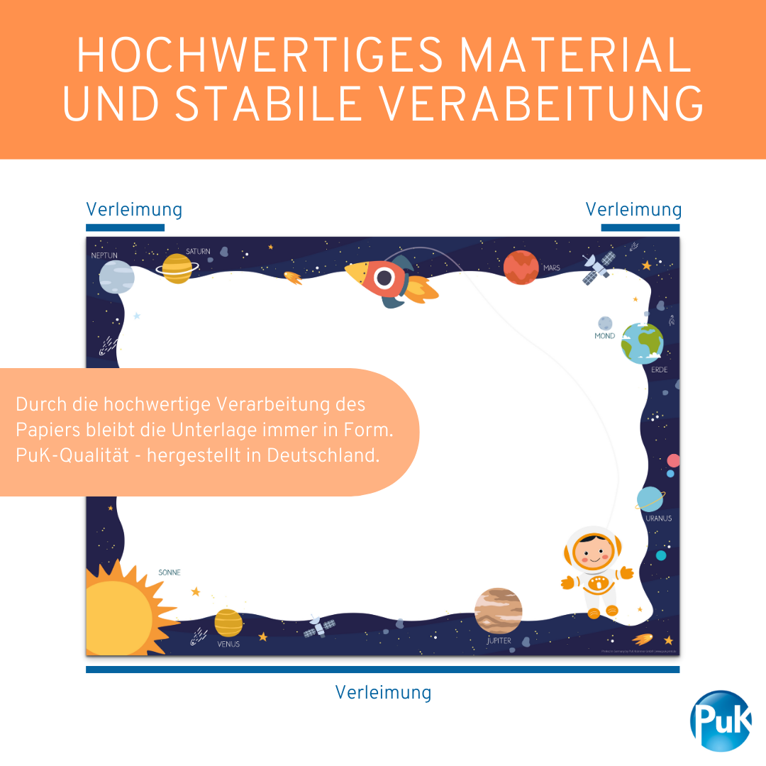 Schreibtischunterlage Weltall