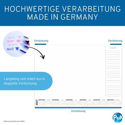 Schreibtischunterlage 2027