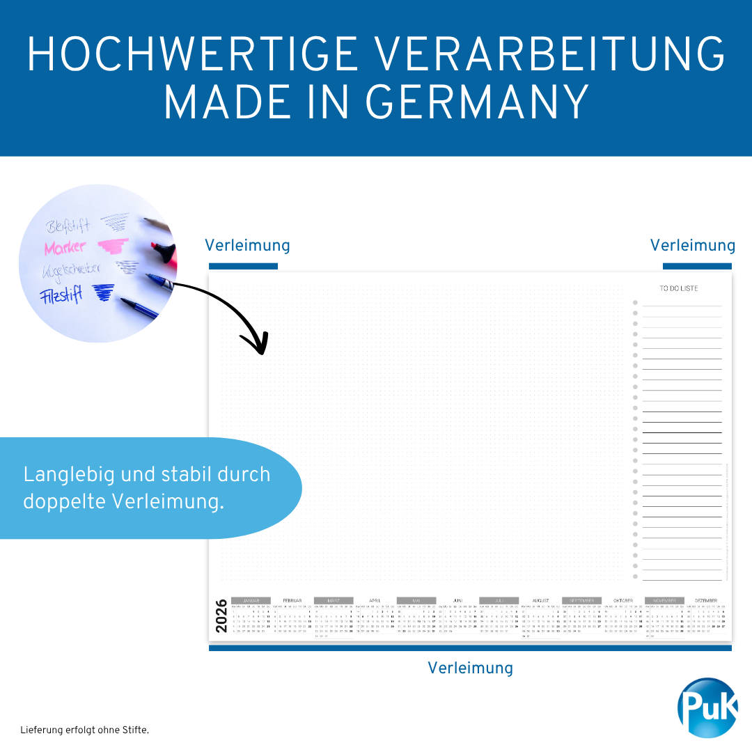 Schreibtischunterlage 2026