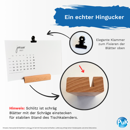 Tischkalender "Unser Jahr" | DIY
