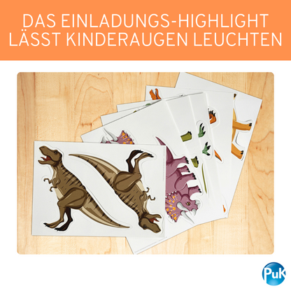 Einladungskarten "Dinosaurier"