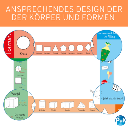 Schreibtischunterlage Körper und Formen