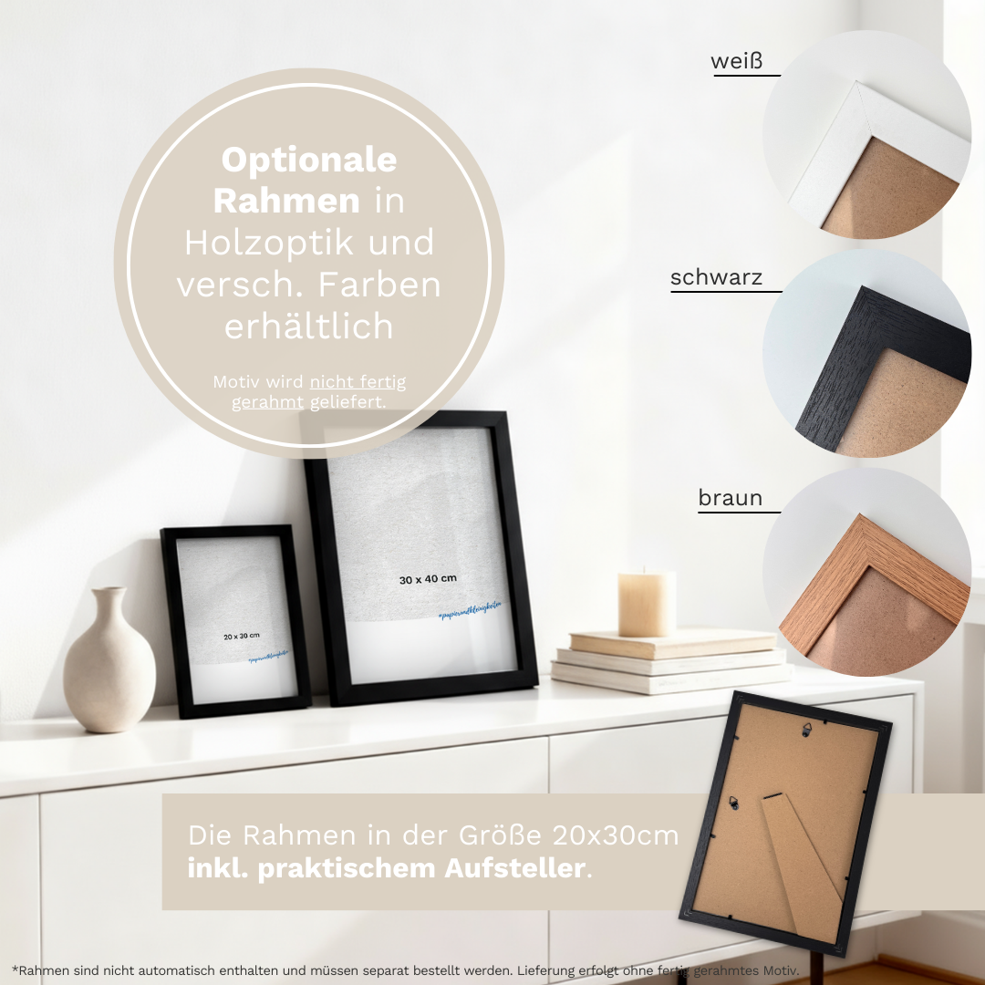 Poster "Hände Line Art"