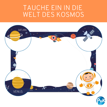 Schreibtischunterlage Weltall