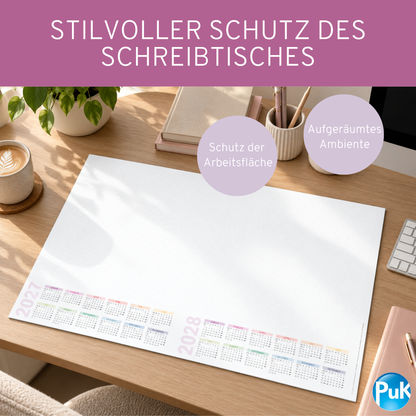 Schreibtischunterlage 2027/28 Bunt