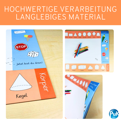 Schreibtischunterlage Körper und Formen