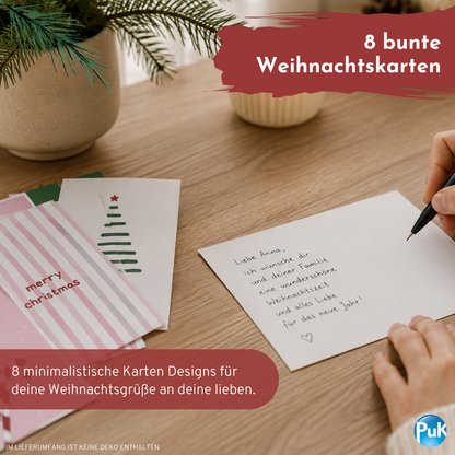 Weihnachtskarten Set "bunt"