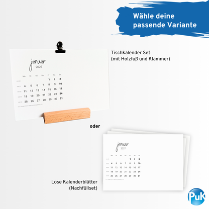 Tischkalender "Unser Jahr" | DIY