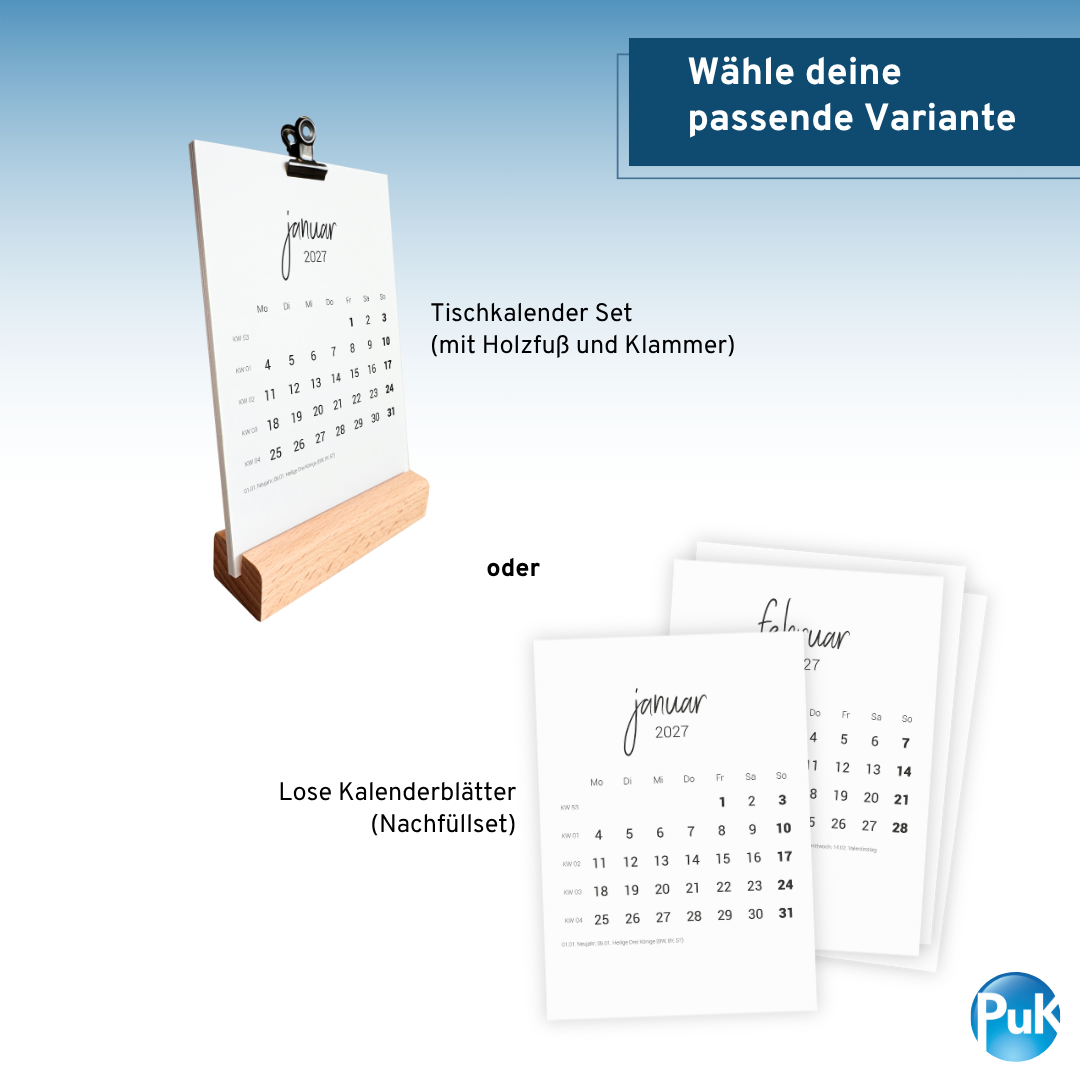Tischkalender 2027