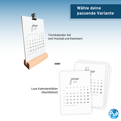 Tischkalender 2027