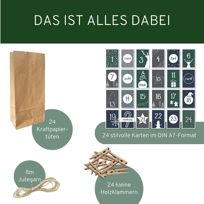Adventskalender Set "Winterzauber"