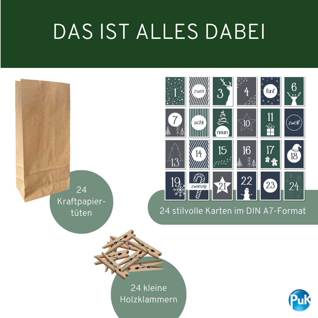 Adventskalender Set "Winterzauber"