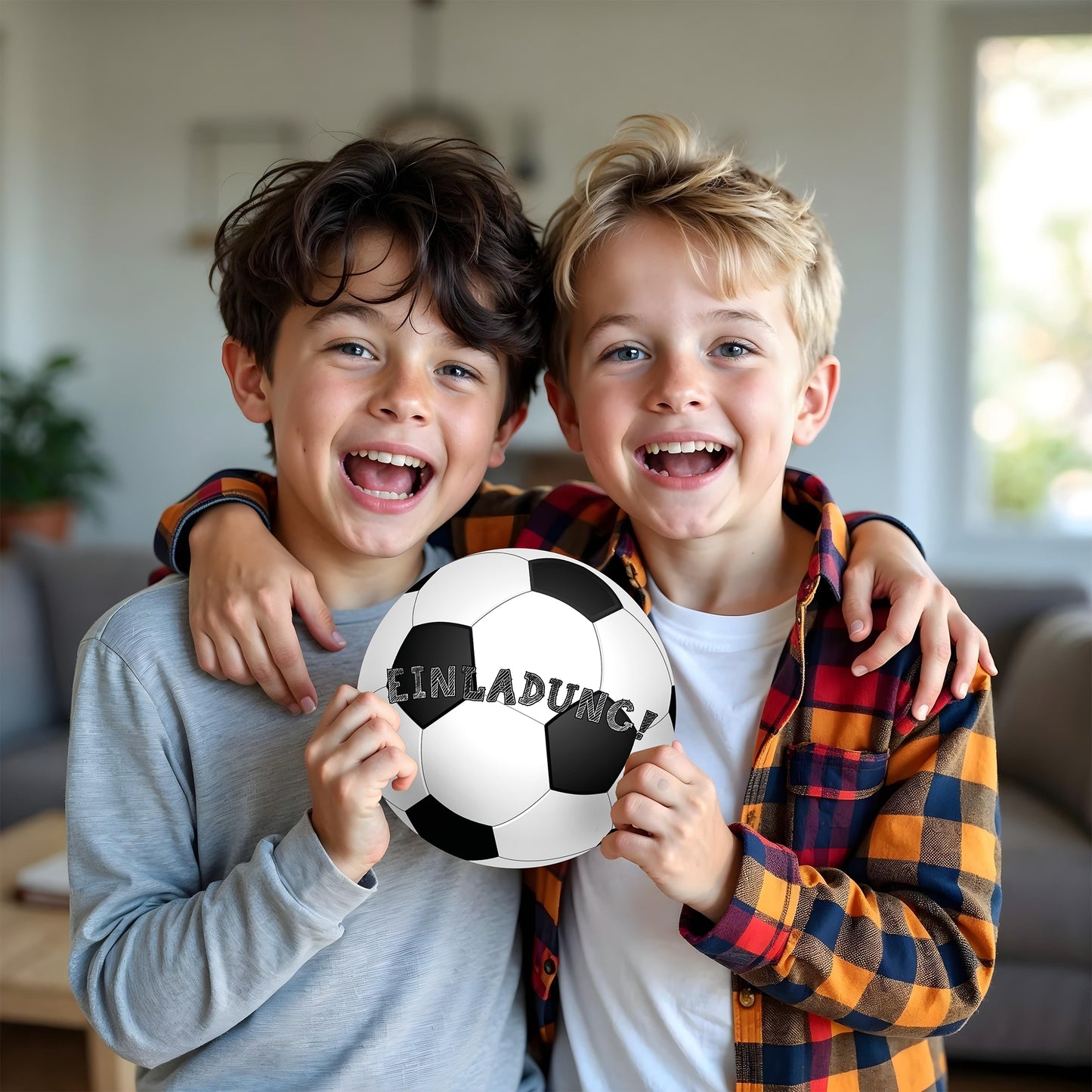 Einladungskarten "Fußball"