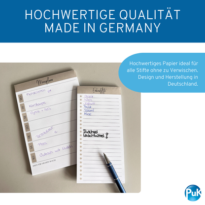 Menüplaner + Einkaufsliste