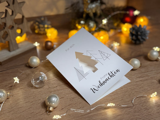 Klappkarte "WEIHNACHTSBÄUME"