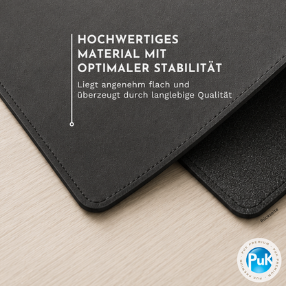 Leder Mauspad | Schwarz