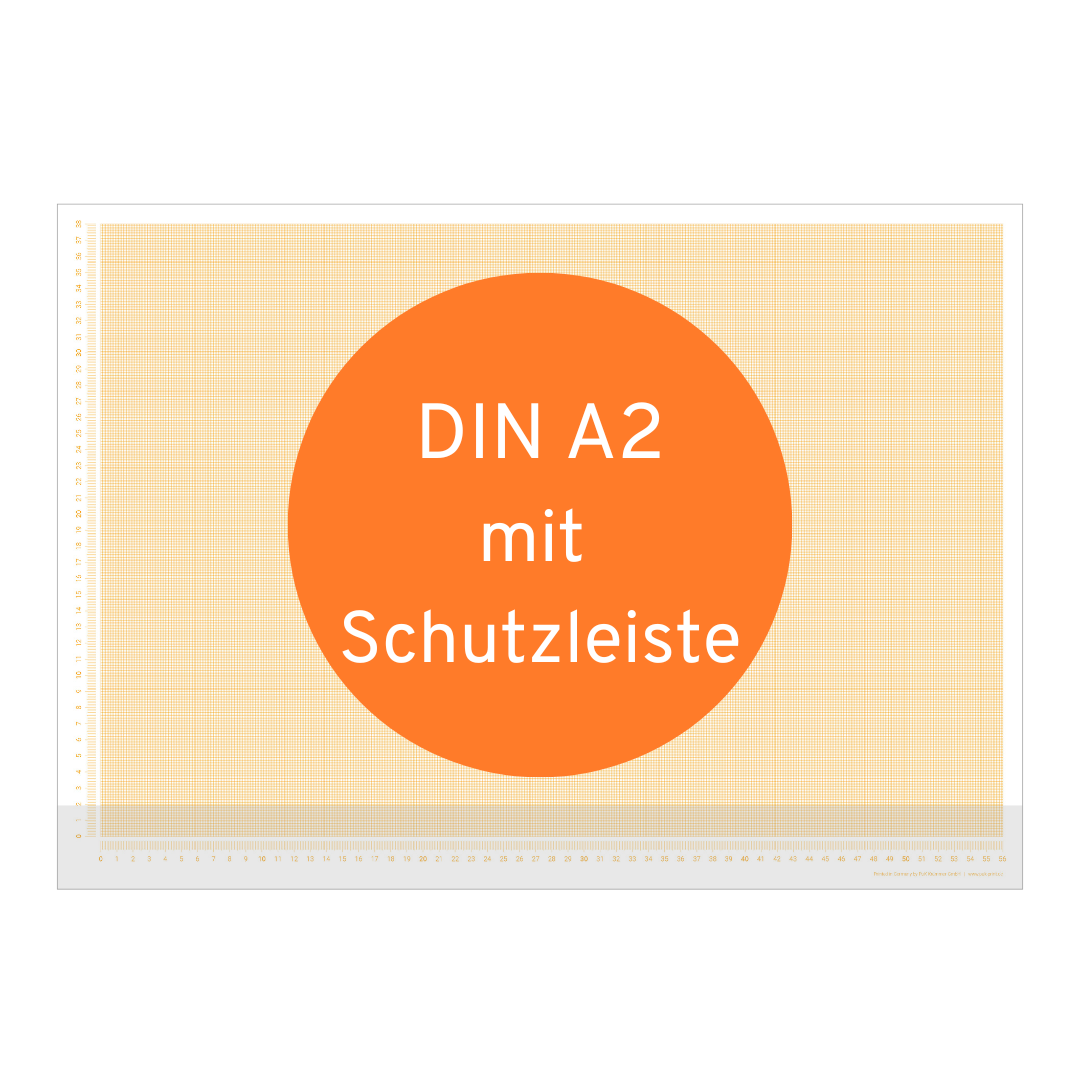 Schreibtischunterlage Millimeterpapier