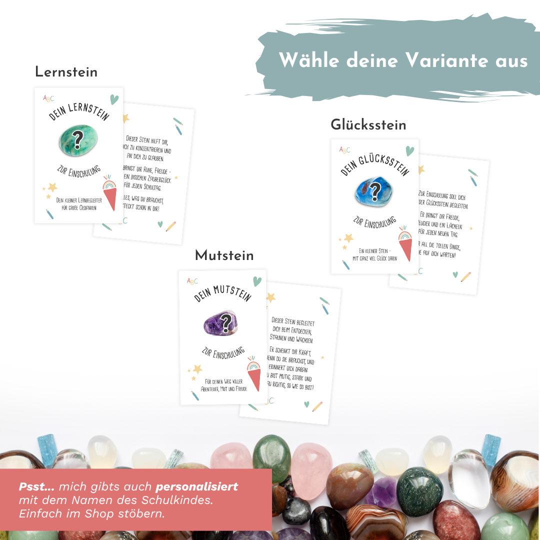 Mutstein zur Einschulung