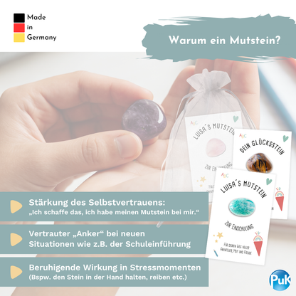 Personalisierter Mutstein zur Einschulung