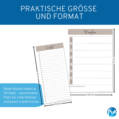 Menüplaner + Einkaufsliste