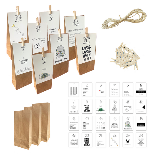 Adventskalender Set "Lustig"