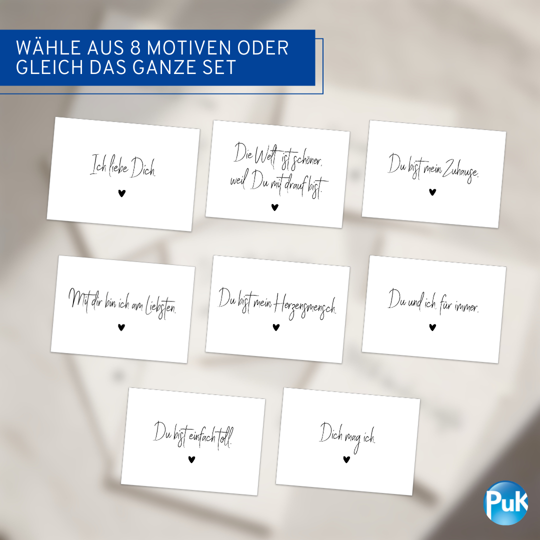 Postkarten "Minimalist Love"