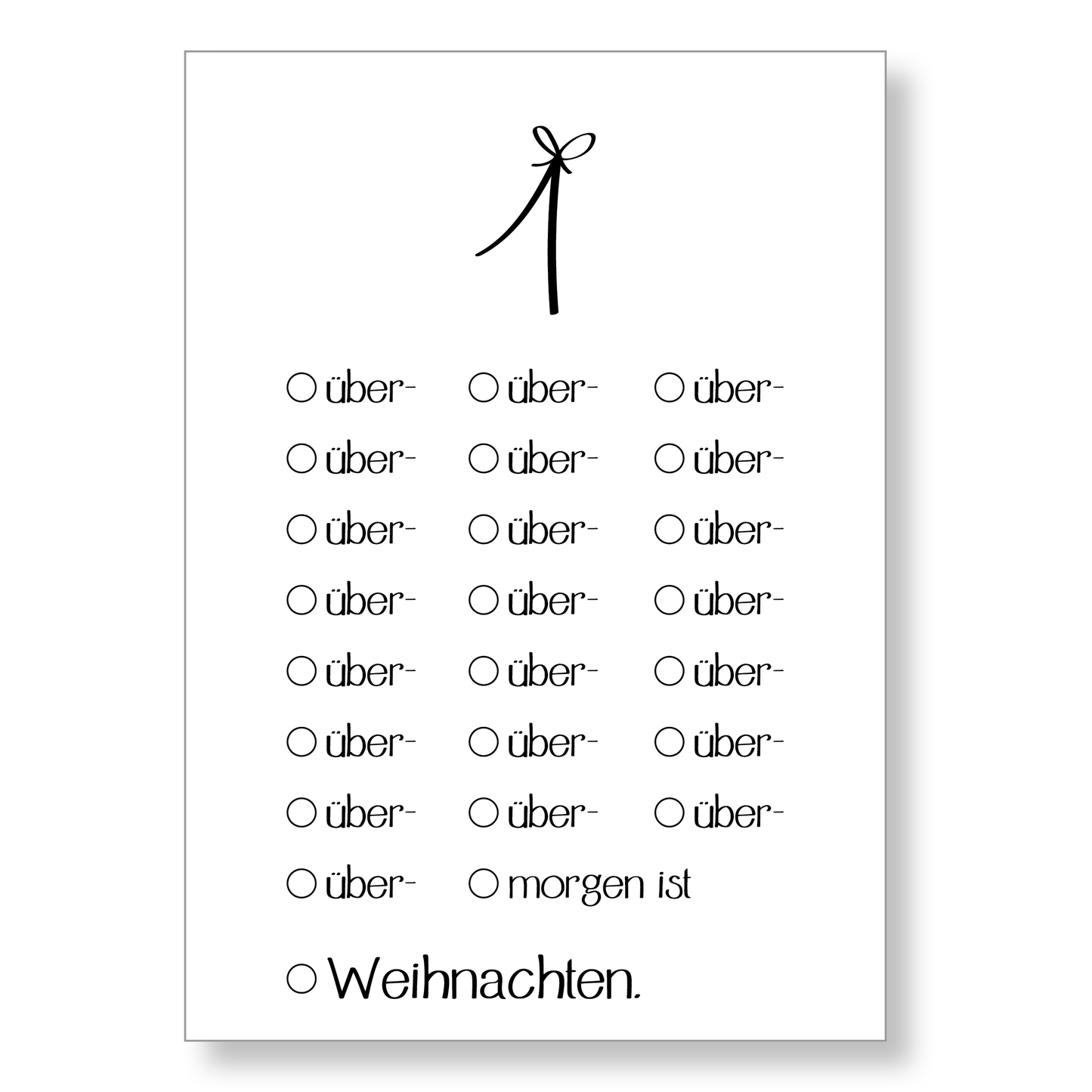 Adventskalender Set "Lustig"