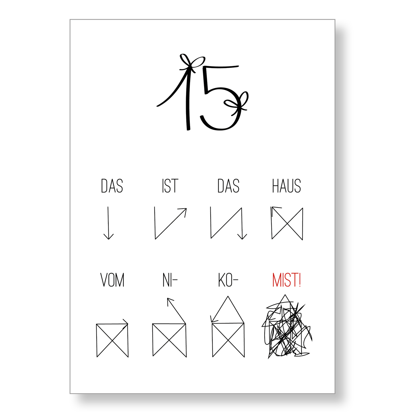 Adventskalender Set "Lustig"
