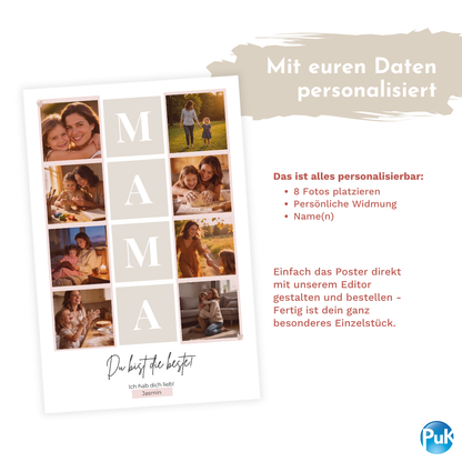 Poster "Mama Kacheln"