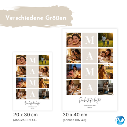 Poster "Mama Kacheln"