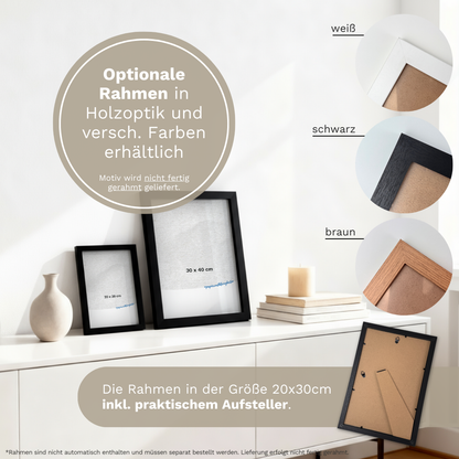 Poster "Ja mit Herz" | Geldgeschenk zur Hochzeit