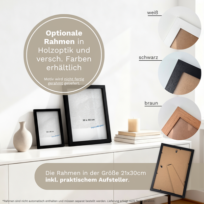 Poster "Ja mit Herz" | Geldgeschenk zur Hochzeit