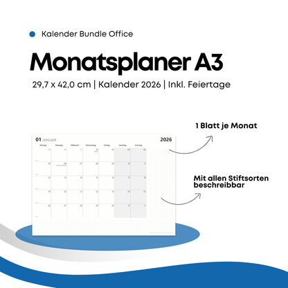 Kalenderbundle "Startklar 2026" - Office