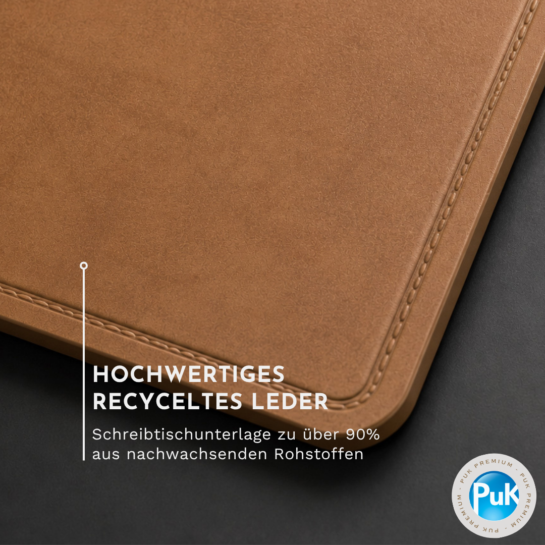 Leder Schreibtischunterlage braun