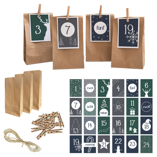 Adventskalender Set "Winterzauber"