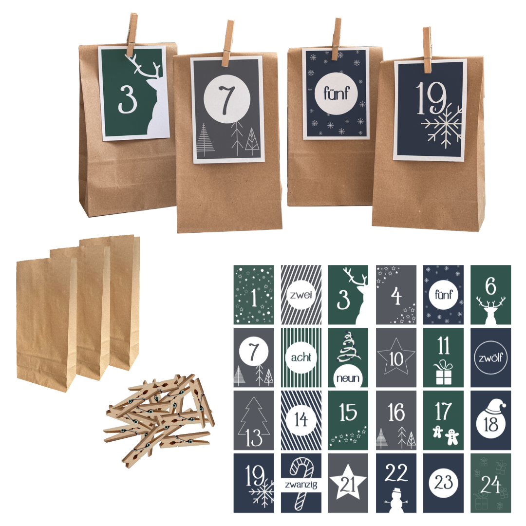 Adventskalender Set "Winterzauber"