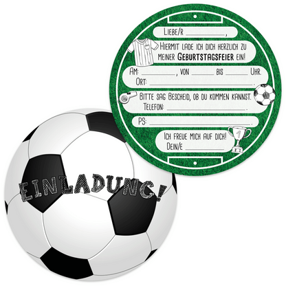Einladungskarten "Fußball"